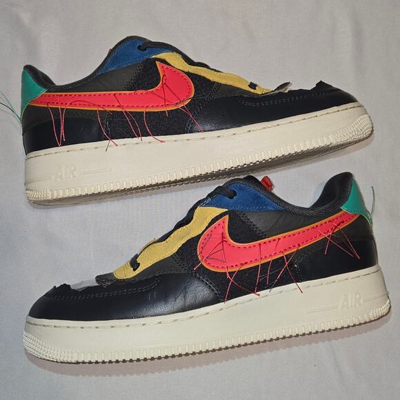Men\'s Nike Air Force 1 Low BHM Black History Month Size 9 CT5534-001 Good Cond. main image 5